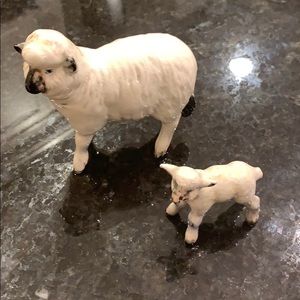 Pair of vintage beswick sheep